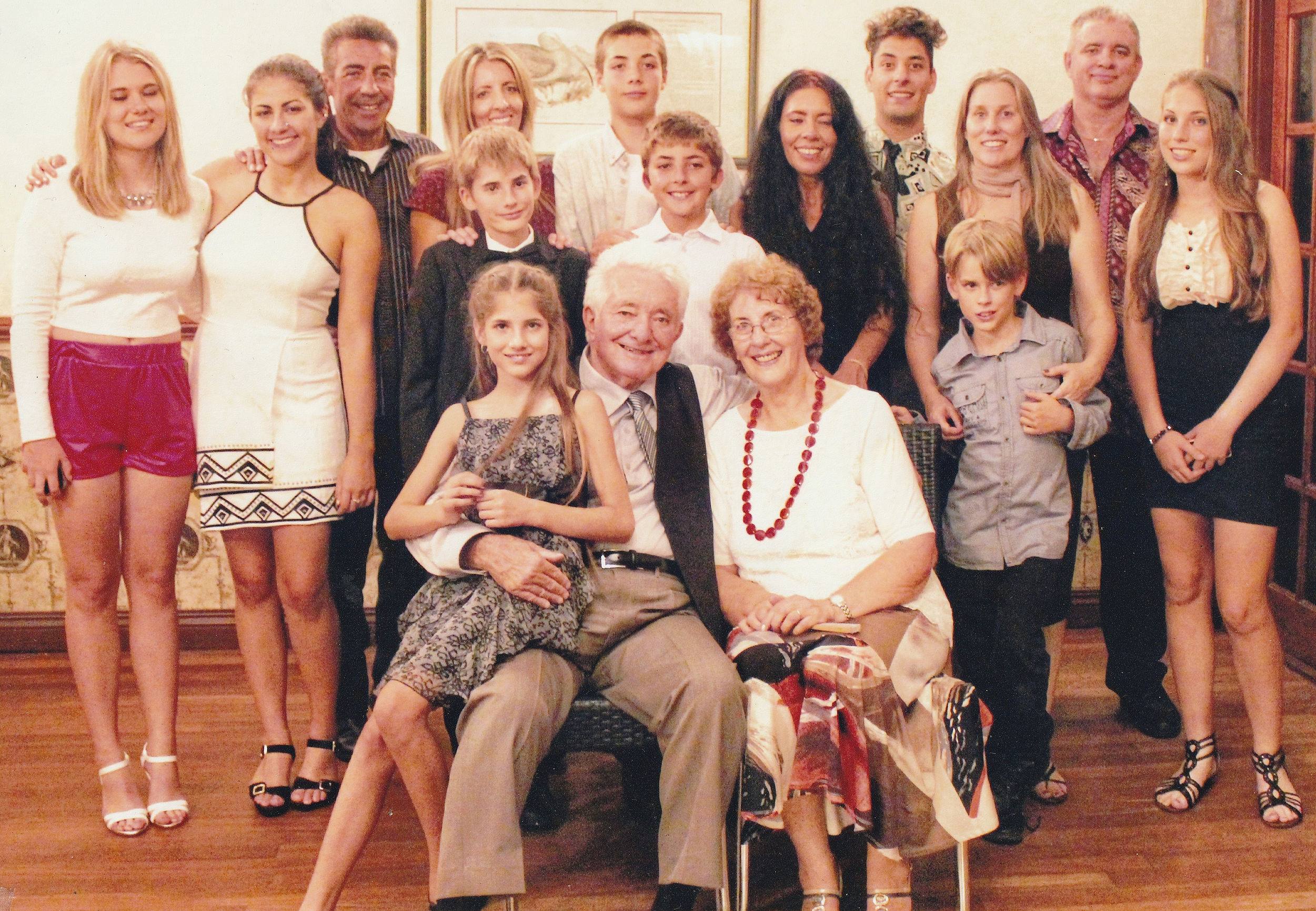 Peter Carolyn Burgis 50 wedding anniversary their children partners and their grandchildren 2