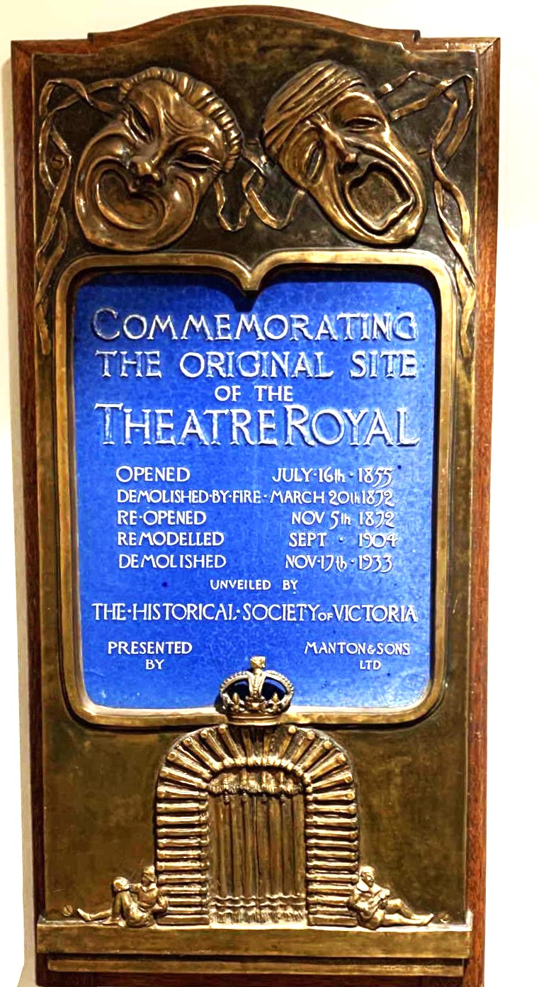 THEATREROYALMELBplaque