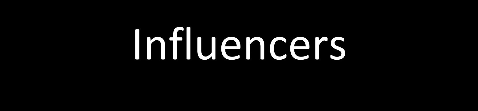 Influencers crop
